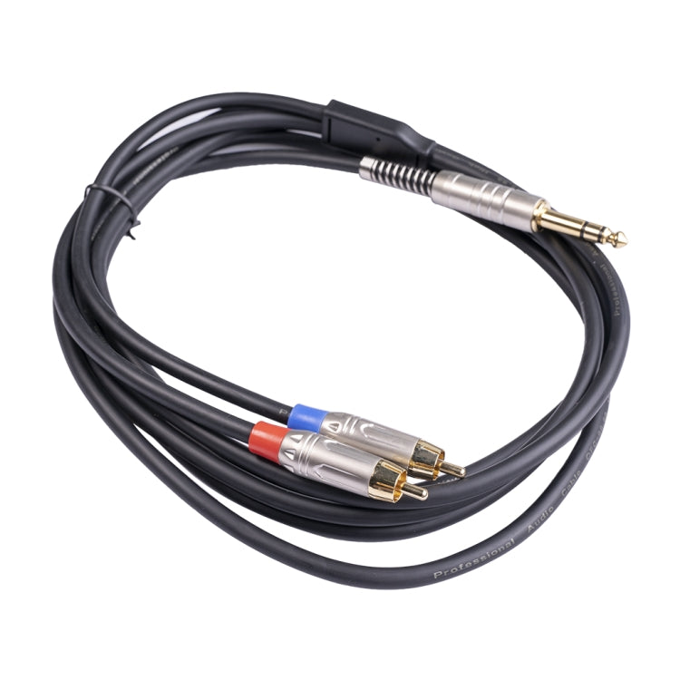 6.35mm Male to Dual RCA Male Audio Cable, 1.8m, 3m