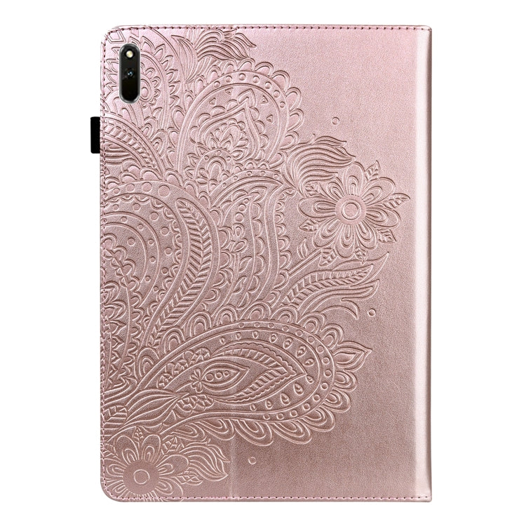 Peacock Embossed Pattern TPU + PU Leather Tablet Case, For Huawei Matepad 11 2021, For Huawei MatePad Pro 10.8 2021