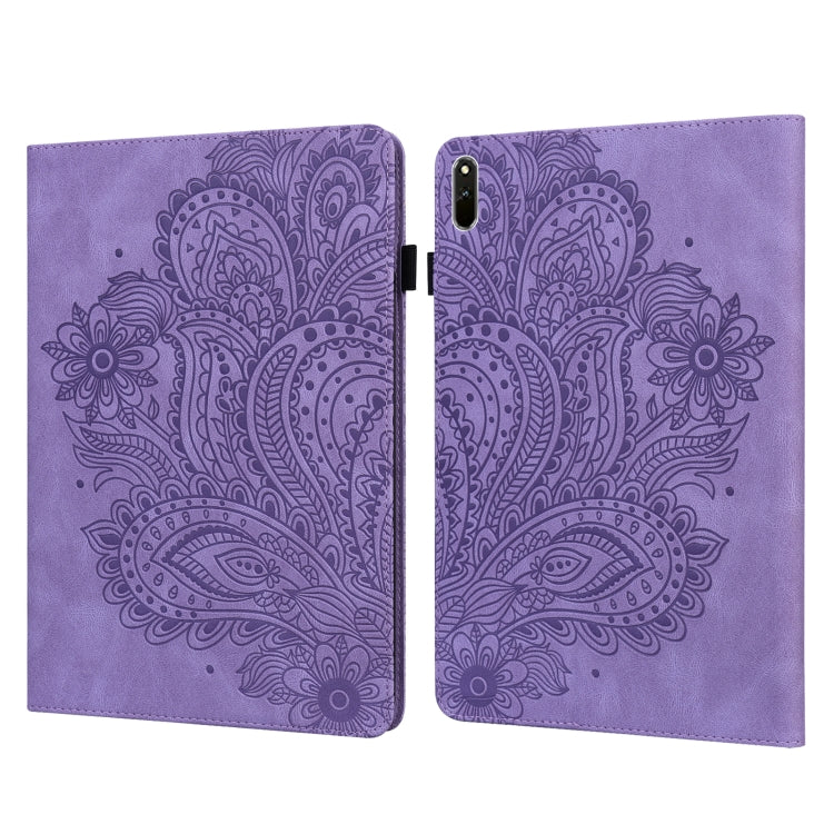 Peacock Embossed Pattern TPU + PU Leather Tablet Case, For Huawei Matepad 11 2021, For Huawei MatePad Pro 10.8 2021
