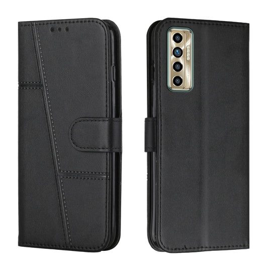 Stitching Calf Texture Buckle Leather Phone Case, For Tecno Camon 17P, For Tecno Camon 17 Pro, For Tecno Camon 18 / 18P, For Tecno Camon 18 Premier, For Tecno Pop 5 LTE, For Tecno Pova 2, For Tecno Pova Neo, For Tecno Spark 7 Pro