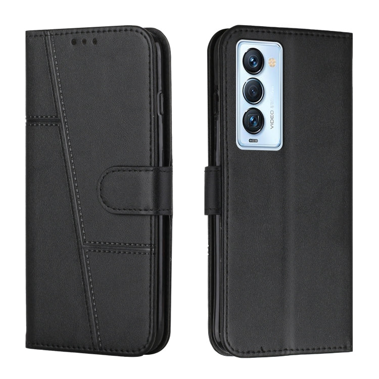 Stitching Calf Texture Buckle Leather Phone Case, For Tecno Camon 17P, For Tecno Camon 17 Pro, For Tecno Camon 18 / 18P, For Tecno Camon 18 Premier, For Tecno Pop 5 LTE, For Tecno Pova 2, For Tecno Pova Neo, For Tecno Spark 7 Pro