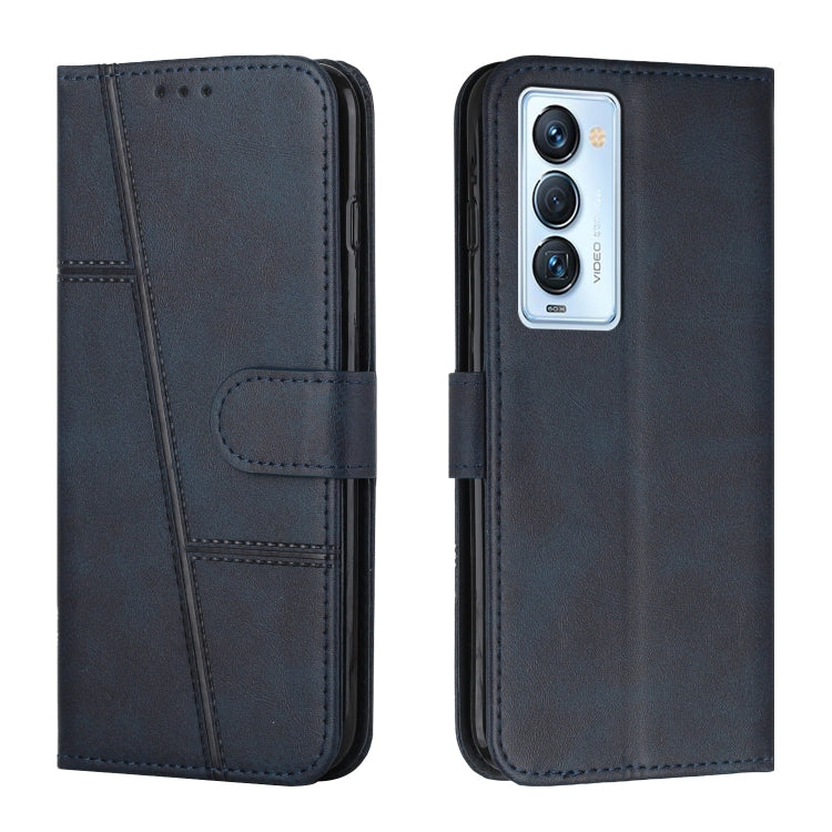 Stitching Calf Texture Buckle Leather Phone Case, For Tecno Camon 17P, For Tecno Camon 17 Pro, For Tecno Camon 18 / 18P, For Tecno Camon 18 Premier, For Tecno Pop 5 LTE, For Tecno Pova 2, For Tecno Pova Neo, For Tecno Spark 7 Pro