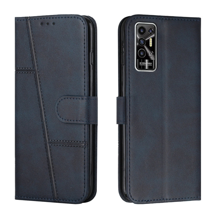 Stitching Calf Texture Buckle Leather Phone Case, For Tecno Camon 17P, For Tecno Camon 17 Pro, For Tecno Camon 18 / 18P, For Tecno Camon 18 Premier, For Tecno Pop 5 LTE, For Tecno Pova 2, For Tecno Pova Neo, For Tecno Spark 7 Pro