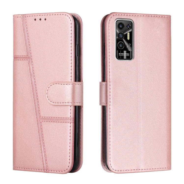 Stitching Calf Texture Buckle Leather Phone Case, For Tecno Camon 17P, For Tecno Camon 17 Pro, For Tecno Camon 18 / 18P, For Tecno Camon 18 Premier, For Tecno Pop 5 LTE, For Tecno Pova 2, For Tecno Pova Neo, For Tecno Spark 7 Pro