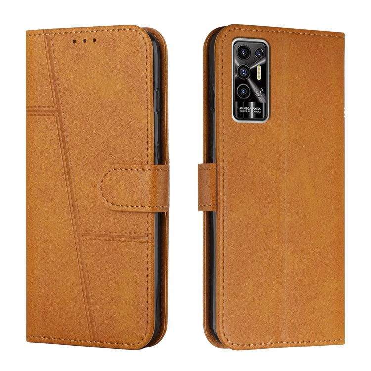 Stitching Calf Texture Buckle Leather Phone Case, For Tecno Camon 17P, For Tecno Camon 17 Pro, For Tecno Camon 18 / 18P, For Tecno Camon 18 Premier, For Tecno Pop 5 LTE, For Tecno Pova 2, For Tecno Pova Neo, For Tecno Spark 7 Pro