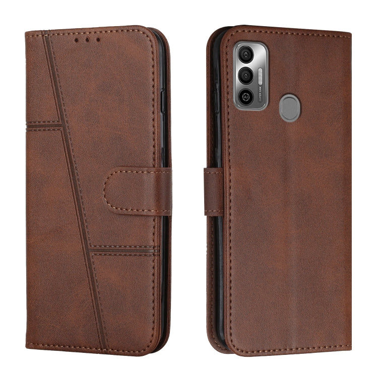 Stitching Calf Texture Buckle Leather Phone Case, For Tecno Spark 7 / 7T, For Tecno Spark 8, For Tecno Spark 8P, For Tecno Spark Go 2020 / Spark 6 Go