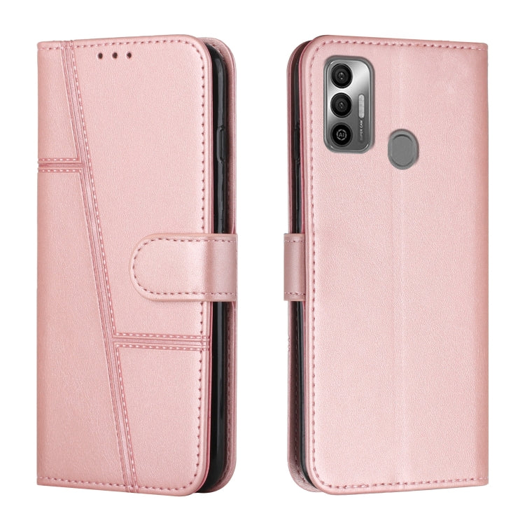 Stitching Calf Texture Buckle Leather Phone Case, For Tecno Spark 7 / 7T, For Tecno Spark 8, For Tecno Spark 8P, For Tecno Spark Go 2020 / Spark 6 Go