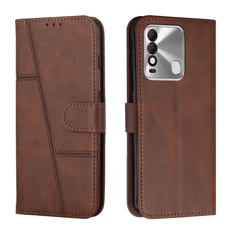 Stitching Calf Texture Buckle Leather Phone Case, For Tecno Spark 7 / 7T, For Tecno Spark 8, For Tecno Spark 8P, For Tecno Spark Go 2020 / Spark 6 Go