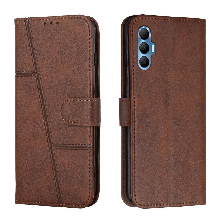 Stitching Calf Texture Buckle Leather Phone Case, For Tecno Spark 7 / 7T, For Tecno Spark 8, For Tecno Spark 8P, For Tecno Spark Go 2020 / Spark 6 Go
