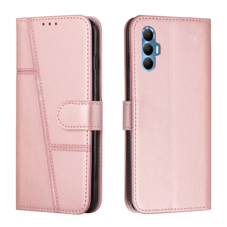 Stitching Calf Texture Buckle Leather Phone Case, For Tecno Spark 7 / 7T, For Tecno Spark 8, For Tecno Spark 8P, For Tecno Spark Go 2020 / Spark 6 Go