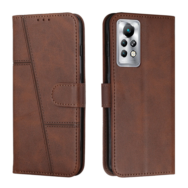Stitching Calf Texture Buckle Leather Phone Case, For Infinix Note 10, For Infinix Note 10 Pro, For Infinix Note 11, For Infinix Note 11 Pro / 11S