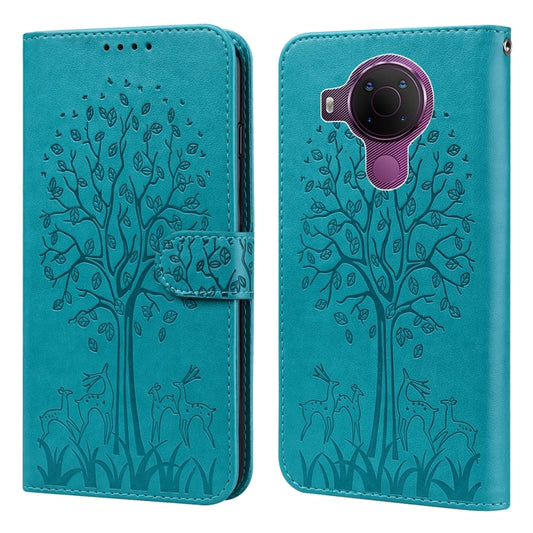 Tree & Deer Pattern Pressed Flip Leather Phone Case, For Nokia 3.4 / 5.4, For Nokia G20 / G10 / 6.3, For Sony Xperia 10 III, For Xiaomi Redmi 9T / 9 Power, For Xiaomi Redmi 10, For Xiaomi Redmi Note 8 2021 / Note 8, For Xiaomi Redmi 9 / Redmi 10X      ...