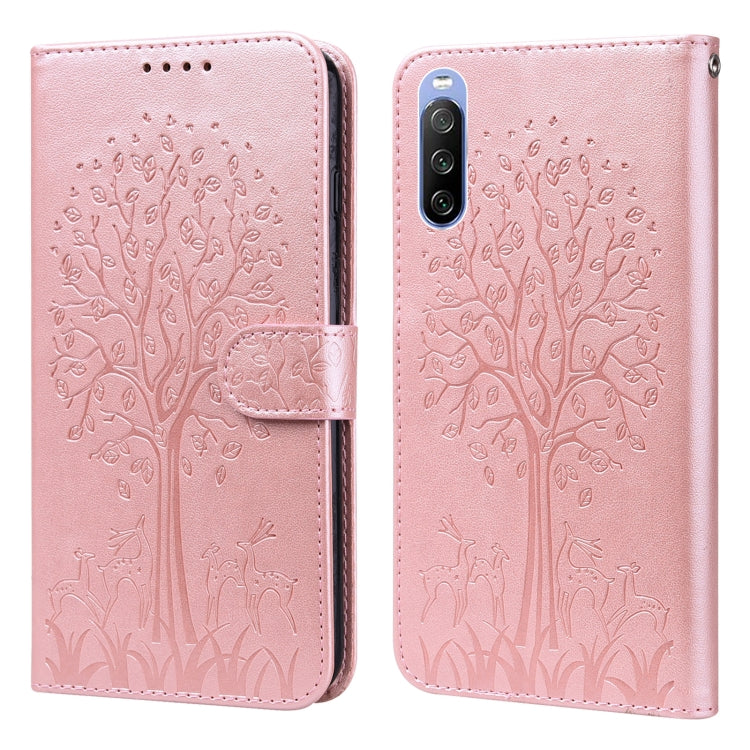 Tree & Deer Pattern Pressed Flip Leather Phone Case, For Nokia 3.4 / 5.4, For Nokia G20 / G10 / 6.3, For Sony Xperia 10 III, For Xiaomi Redmi 9T / 9 Power, For Xiaomi Redmi 10, For Xiaomi Redmi Note 8 2021 / Note 8, For Xiaomi Redmi 9 / Redmi 10X      ...