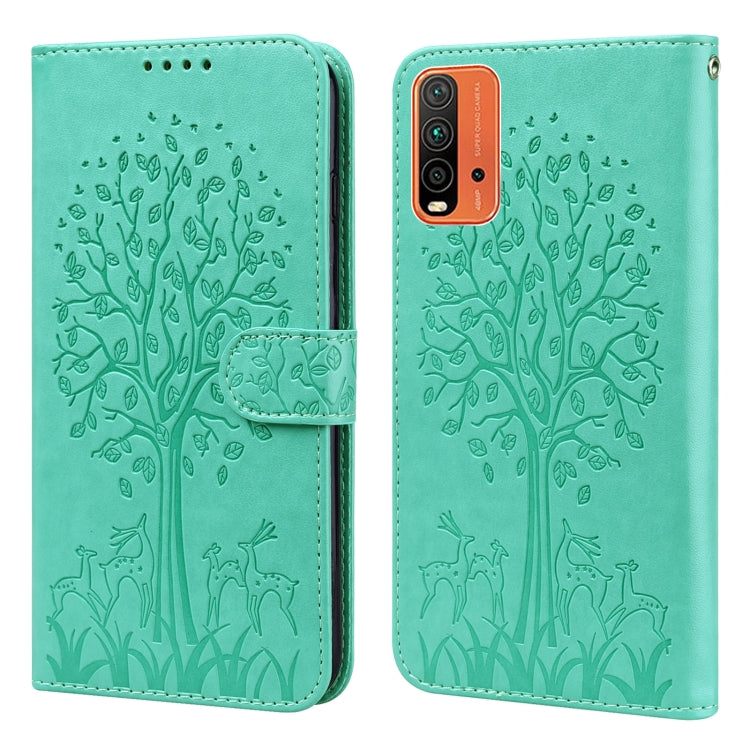 Tree & Deer Pattern Pressed Flip Leather Phone Case, For Nokia 3.4 / 5.4, For Nokia G20 / G10 / 6.3, For Sony Xperia 10 III, For Xiaomi Redmi 9T / 9 Power, For Xiaomi Redmi 10, For Xiaomi Redmi Note 8 2021 / Note 8, For Xiaomi Redmi 9 / Redmi 10X      ...