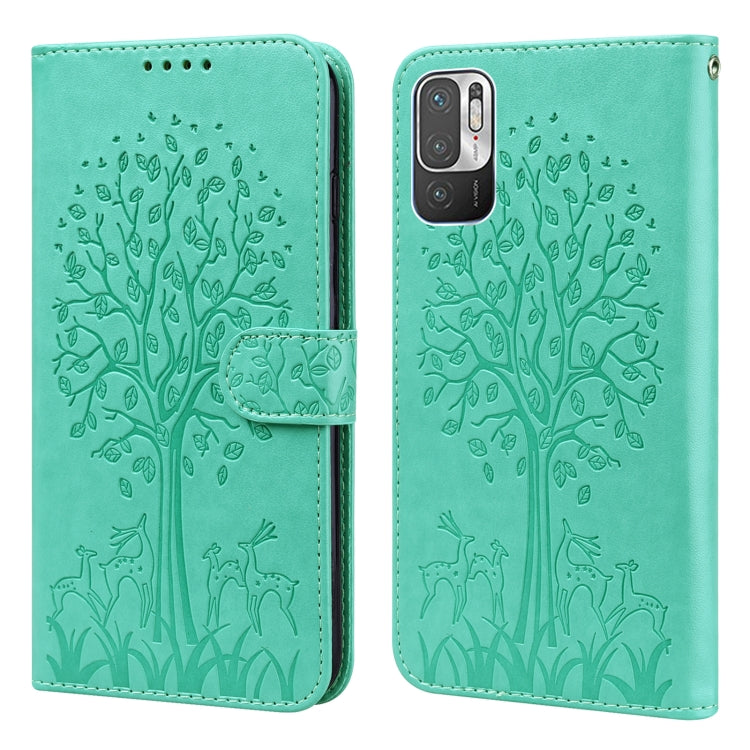 Tree & Deer Pattern Pressed Flip Leather Phone Case, For Nokia 3.4 / 5.4, For Nokia G20 / G10 / 6.3, For Sony Xperia 10 III, For Xiaomi Redmi 9T / 9 Power, For Xiaomi Redmi 10, For Xiaomi Redmi Note 8 2021 / Note 8, For Xiaomi Redmi 9 / Redmi 10X      ...