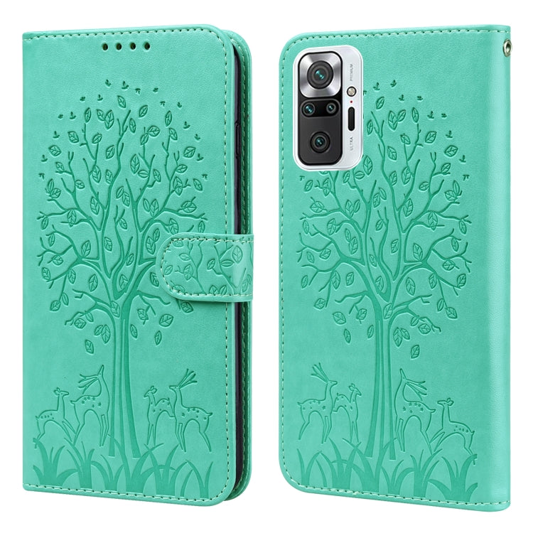 Tree & Deer Pattern Pressed Flip Leather Phone Case, For Xiaomi Redmi Note 10 Pro / Note 10 Pro Max, For Xiaomi Redmi Note 11 4G, For Xiaomi Redmi Note 11 Pro 4G / 5G, For Xiaomi Redmi Note 9 Pro / Note 9 Pro Max, For Xiaomi Redmi 9A                   ...
