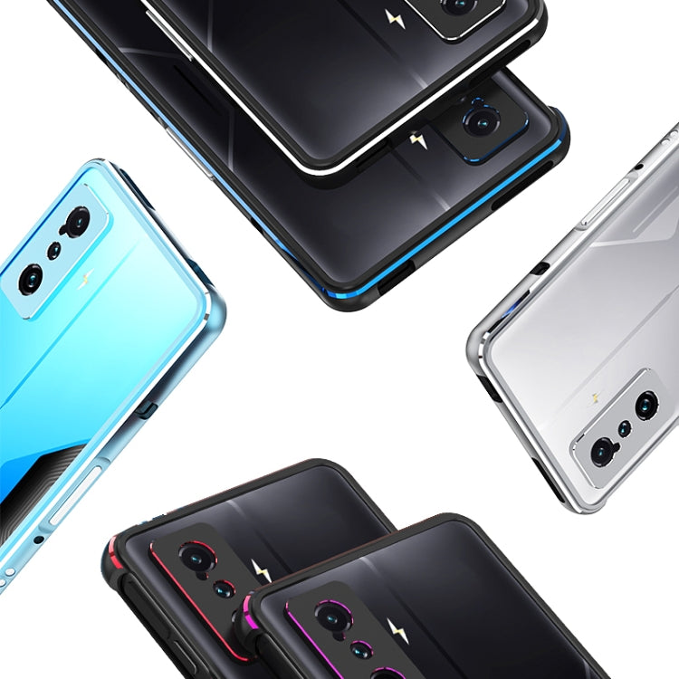 Aurora Lens Protector + Metal Frame Phone Case, For Xiaomi Redmi K50 Gaming