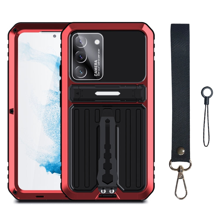 Triple-proof Armor Phone Case with Holder, For Samsung Galaxy S22+ 5G, For Samsung Galaxy S22 5G