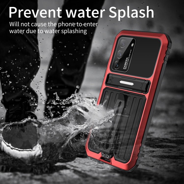 Triple-proof Armor Phone Case with Holder, For Samsung Galaxy S22+ 5G, For Samsung Galaxy S22 5G