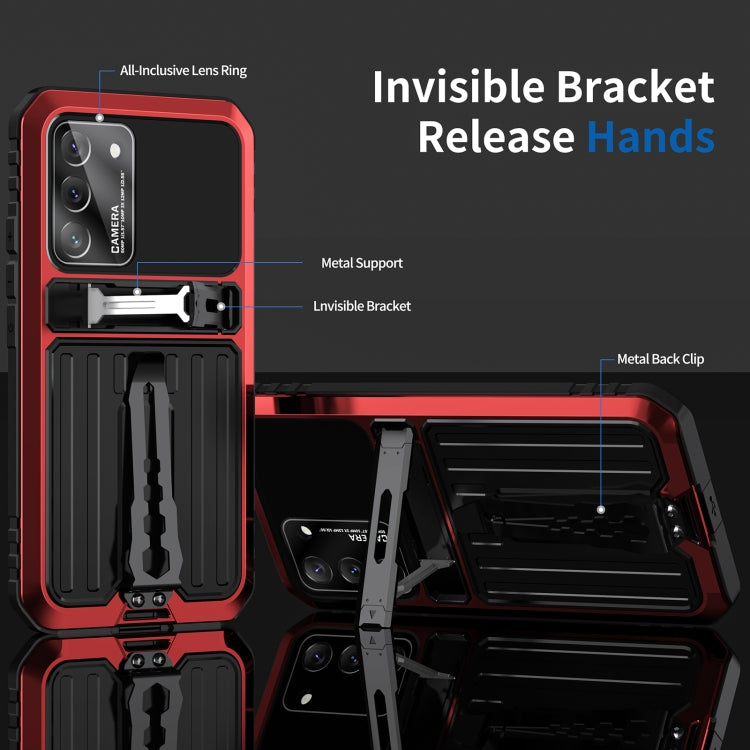 Triple-proof Armor Phone Case with Holder, For Samsung Galaxy S22+ 5G, For Samsung Galaxy S22 5G