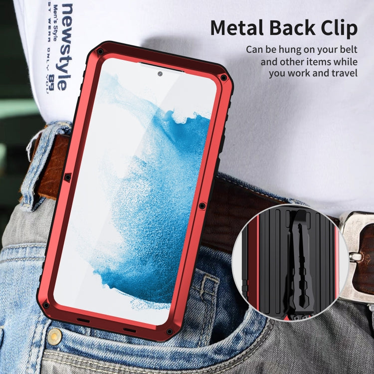 Triple-proof Armor Phone Case with Holder, For Samsung Galaxy S22+ 5G, For Samsung Galaxy S22 5G