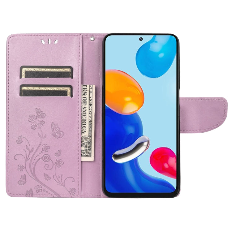 Embossed Butterfly Pattern Flip Leather Phone Case, For Xiaomi Redmi Note 11 4G / Note 11S, For Xiaomi Poco X4 Pro 5G