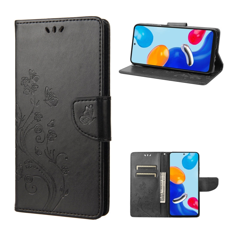 Embossed Butterfly Pattern Flip Leather Phone Case, For Xiaomi Redmi Note 11 4G / Note 11S, For Xiaomi Poco X4 Pro 5G