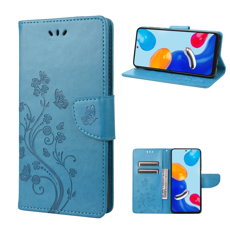 Embossed Butterfly Pattern Flip Leather Phone Case, For Xiaomi Redmi Note 11 4G / Note 11S, For Xiaomi Poco X4 Pro 5G