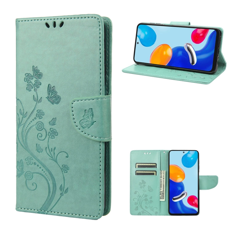Embossed Butterfly Pattern Flip Leather Phone Case, For Xiaomi Redmi Note 11 4G / Note 11S, For Xiaomi Poco X4 Pro 5G