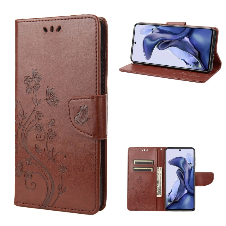 Embossed Butterfly Pattern Flip Leather Phone Case, For Xiaomi Redmi Note 11 4G / Note 11S, For Xiaomi Poco X4 Pro 5G