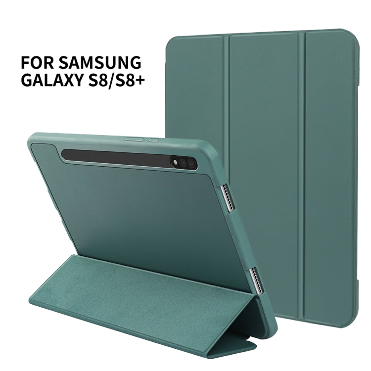 3-folding Honeycomb TPU Smart Leather Tablet Case, For Samsung Galaxy Tab S8+ / X800, For Samsung Galaxy Tab S8 Ultra / X900, For Samsung Galaxy Tab S8 / X700