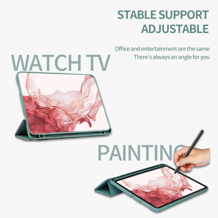 3-folding Honeycomb TPU Smart Leather Tablet Case, For Samsung Galaxy Tab S8+ / X800, For Samsung Galaxy Tab S8 Ultra / X900, For Samsung Galaxy Tab S8 / X700