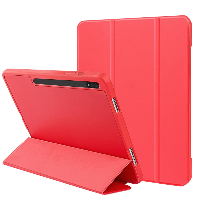 3-folding Honeycomb TPU Smart Leather Tablet Case, For Samsung Galaxy Tab S8+ / X800, For Samsung Galaxy Tab S8 Ultra / X900, For Samsung Galaxy Tab S8 / X700