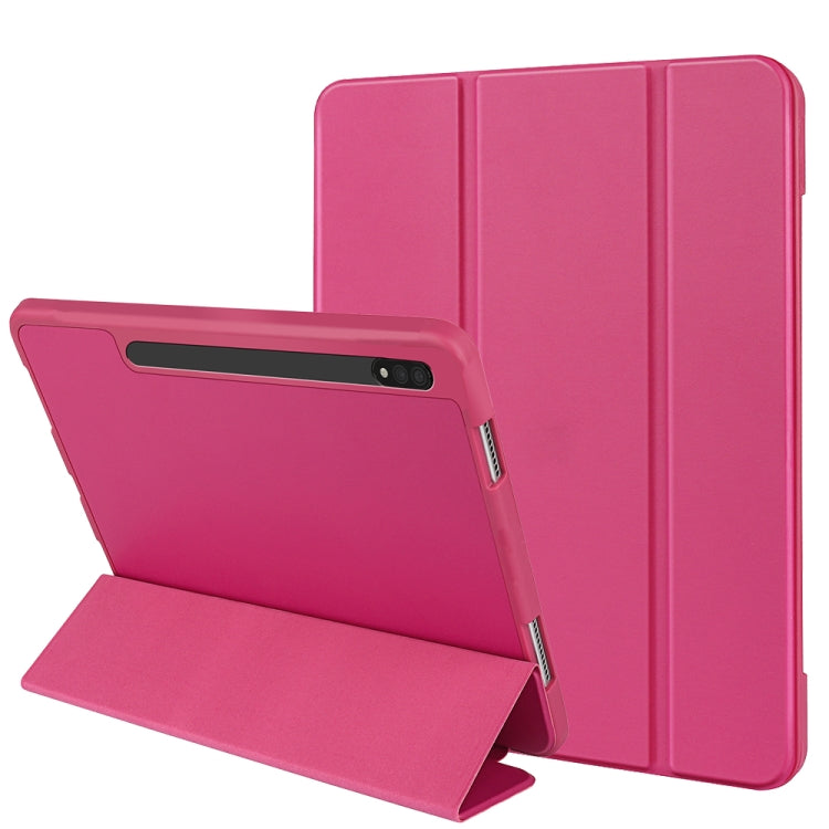 3-folding Honeycomb TPU Smart Leather Tablet Case, For Samsung Galaxy Tab S8+ / X800, For Samsung Galaxy Tab S8 Ultra / X900, For Samsung Galaxy Tab S8 / X700