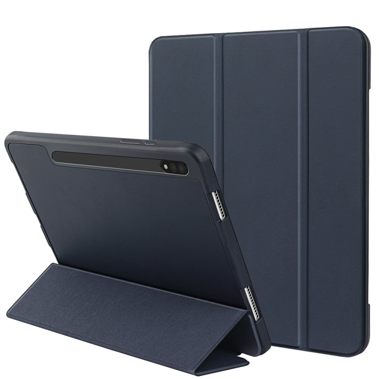 3-folding Honeycomb TPU Smart Leather Tablet Case, For Samsung Galaxy Tab S8+ / X800, For Samsung Galaxy Tab S8 Ultra / X900, For Samsung Galaxy Tab S8 / X700