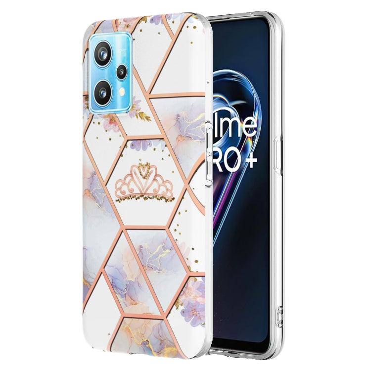 Electroplating Splicing Marble Flower Pattern TPU Shockproof Phone Case, For Nokia G10 / G20, For Nokia G21 / G11, For OPPO Realme 9 Pro+ 5G, For OPPO Realme 9 Pro 5G, For OPPO Realme 9i / A36/A96 4G, For Samsung Galaxy A13 4G                          ...