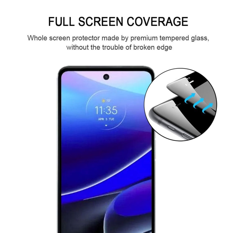 Full Glue Cover Screen Protector Tempered Glass Film, For Motorola Moto G Stylus 5G 2022(1 PC)
