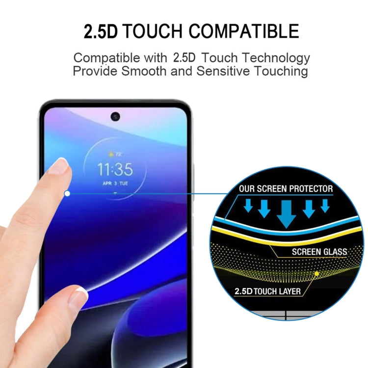 Full Glue Cover Screen Protector Tempered Glass Film, For Motorola Moto G Stylus 5G 2022(1 PC)