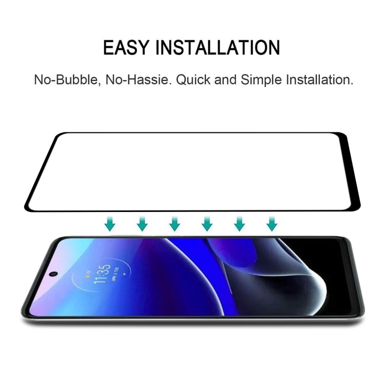 Full Glue Cover Screen Protector Tempered Glass Film, For Motorola Moto G Stylus 5G 2022(1 PC)