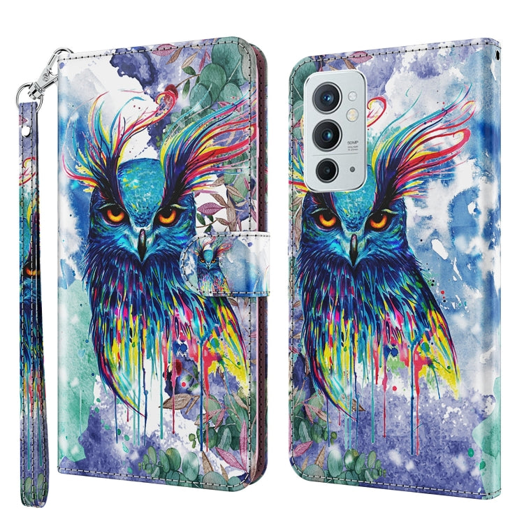 3D Painting Pattern TPU + PU Leather Phone Case, For OnePlus 9RT 5G, For OnePlus Nord 2 5G, For OnePlus Nord CE 5G, For OnePlus Nord N200 5G