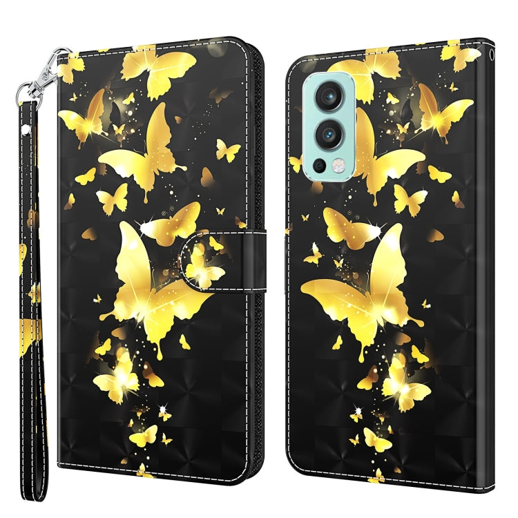 3D Painting Pattern TPU + PU Leather Phone Case, For OnePlus 9RT 5G, For OnePlus Nord 2 5G, For OnePlus Nord CE 5G, For OnePlus Nord N200 5G