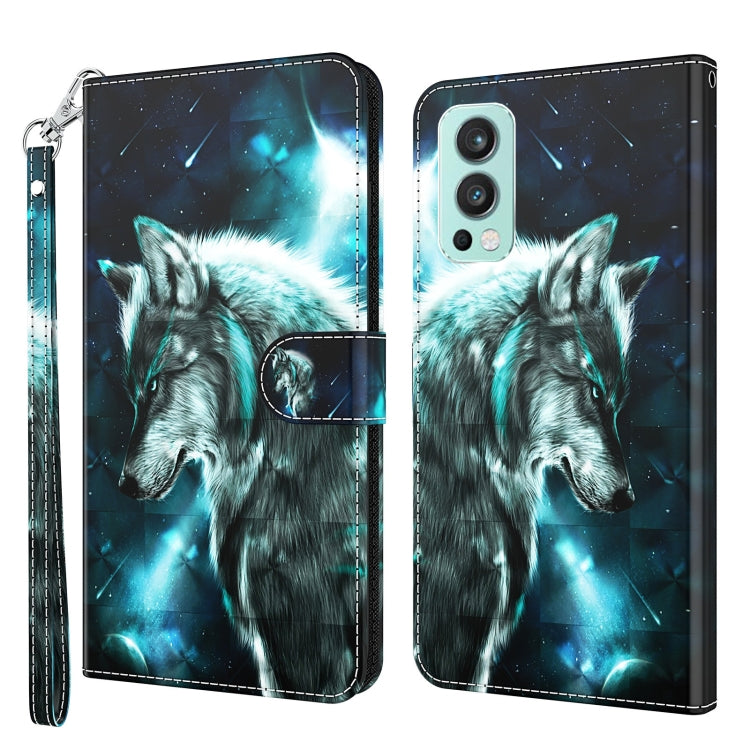 3D Painting Pattern TPU + PU Leather Phone Case, For OnePlus 9RT 5G, For OnePlus Nord 2 5G, For OnePlus Nord CE 5G, For OnePlus Nord N200 5G