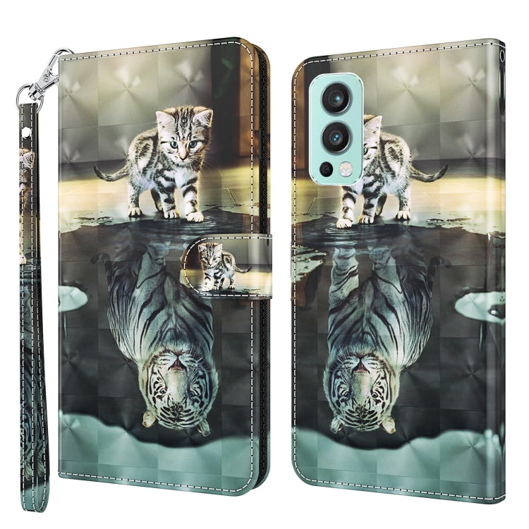 3D Painting Pattern TPU + PU Leather Phone Case, For OnePlus 9RT 5G, For OnePlus Nord 2 5G, For OnePlus Nord CE 5G, For OnePlus Nord N200 5G