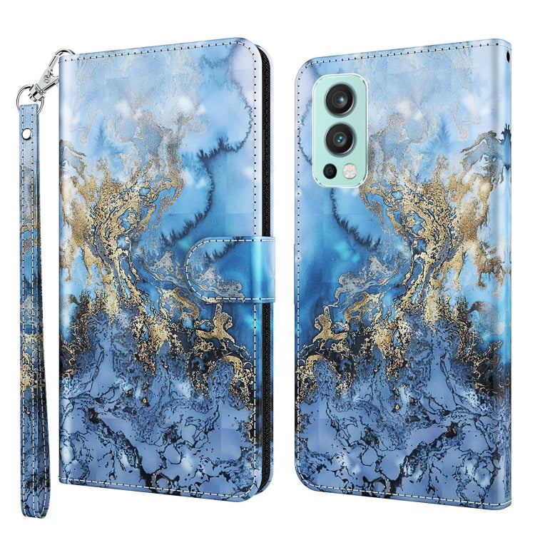 3D Painting Pattern TPU + PU Leather Phone Case, For OnePlus 9RT 5G, For OnePlus Nord 2 5G, For OnePlus Nord CE 5G, For OnePlus Nord N200 5G