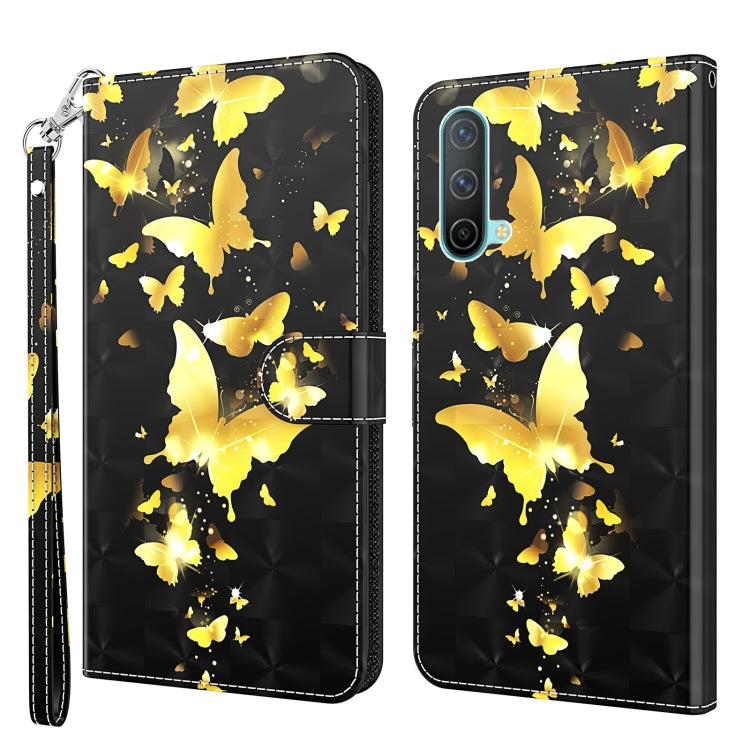 3D Painting Pattern TPU + PU Leather Phone Case, For OnePlus 9RT 5G, For OnePlus Nord 2 5G, For OnePlus Nord CE 5G, For OnePlus Nord N200 5G