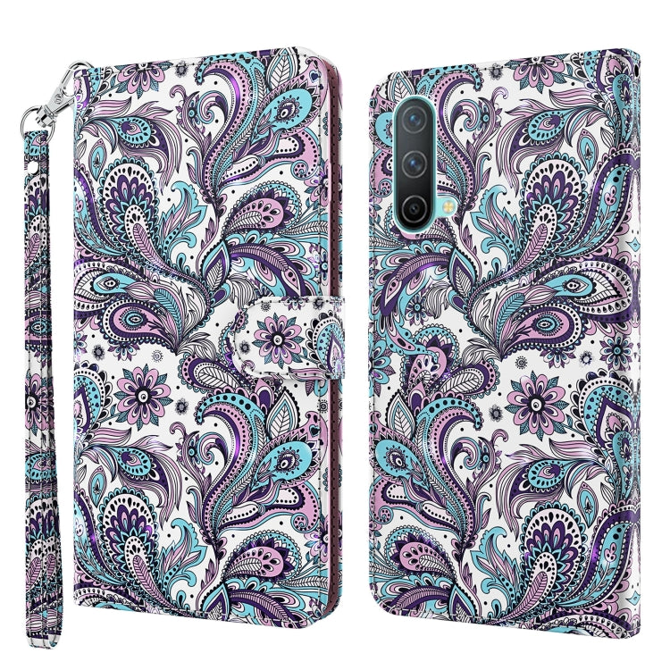 3D Painting Pattern TPU + PU Leather Phone Case, For OnePlus 9RT 5G, For OnePlus Nord 2 5G, For OnePlus Nord CE 5G, For OnePlus Nord N200 5G