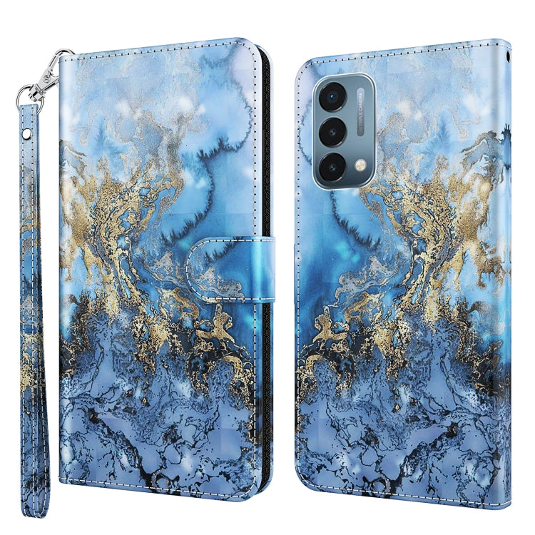 3D Painting Pattern TPU + PU Leather Phone Case, For OnePlus 9RT 5G, For OnePlus Nord 2 5G, For OnePlus Nord CE 5G, For OnePlus Nord N200 5G