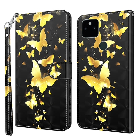 3D Painting Pattern TPU + PU Leather Phone Case, For Google Pixel 5a 5G, For Google Pixel 6, For Google Pixel 6 Pro, For Google Pixel 7 5G