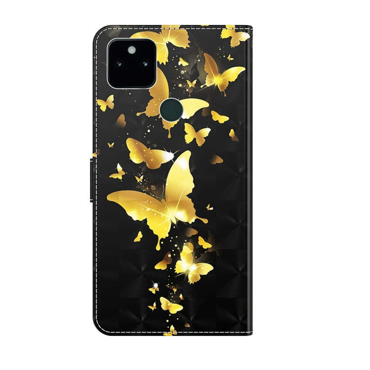 3D Painting Pattern TPU + PU Leather Phone Case, For Google Pixel 5a 5G, For Google Pixel 6, For Google Pixel 6 Pro, For Google Pixel 7 5G
