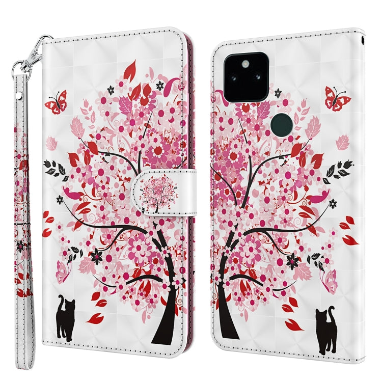 3D Painting Pattern TPU + PU Leather Phone Case, For Google Pixel 5a 5G, For Google Pixel 6, For Google Pixel 6 Pro, For Google Pixel 7 5G